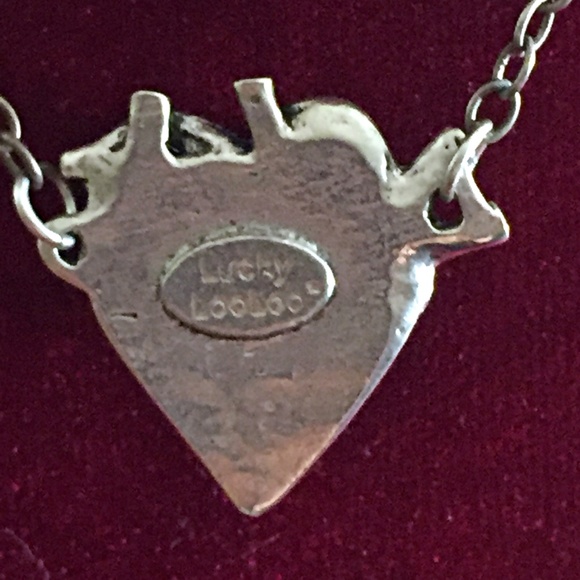 Anti Valentine ANATOMICAL HEART with Stitches Necklace - Picture 3 of 4